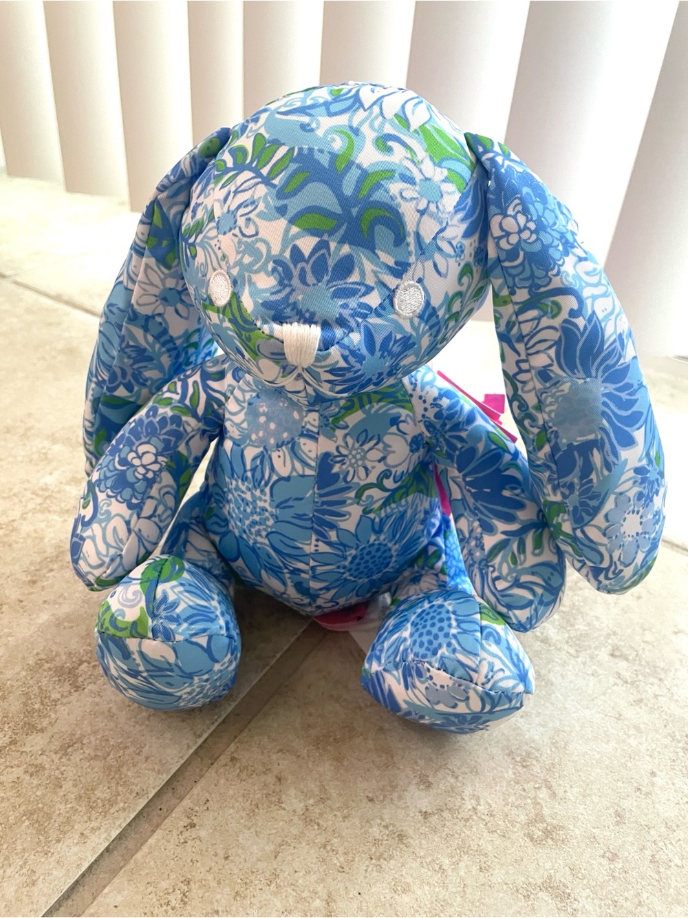 NWT Lilly Pulitzer Bunny Plush in Suns Out Frenchie Blue